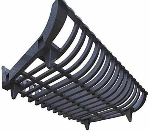 CESTA PARA LEÑA DE HIERRO FUNDIDO CM. A45-P42,5x28,5x15 H. - Imagen 2