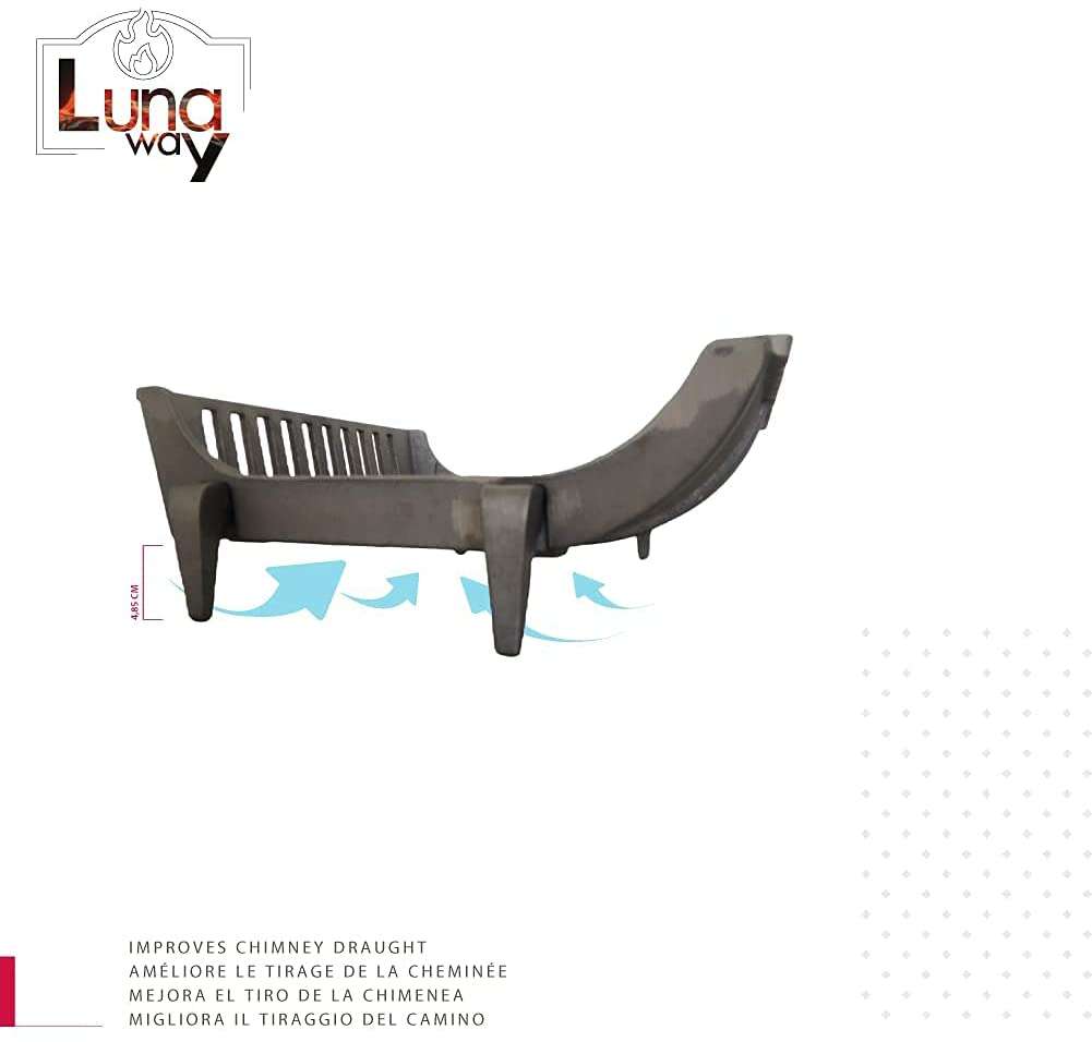 CESTA PARA LEÑA DE HIERRO FUNDIDO CM. A45-P42,5x28,5x15 H. - Imagen 9