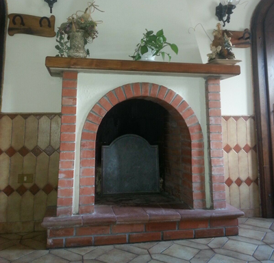 Placa de chimenea de hierro fundido decorada - Dimensiones cm 46x 40 h x 1(espesor) - Imagen 3
