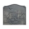 placa decorada de hierro fundido Aves