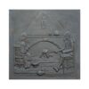 Placa decorada de hierro fundido Hogar para chimenea