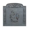 Placa decorada de hierro fundido Venus para chimenea - CM 80x80 H. SP. 1,20