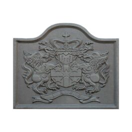 Placa de chimenea de hierro fundido decorada LION – Dimensiones cm 55 x 45 h x 2 (espesor)