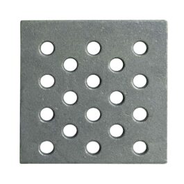 Rejilla de hierro fundido para cenizas 16 x 16 h cm – 0,6 cm de Espesor en 3 lados y Espesor Central 1 cm