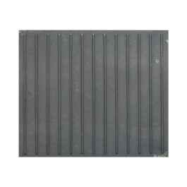 Placa de chimenea de hierro fundido estriadas – Dimensiones cm 60 x 50 h x 1 (espesor)