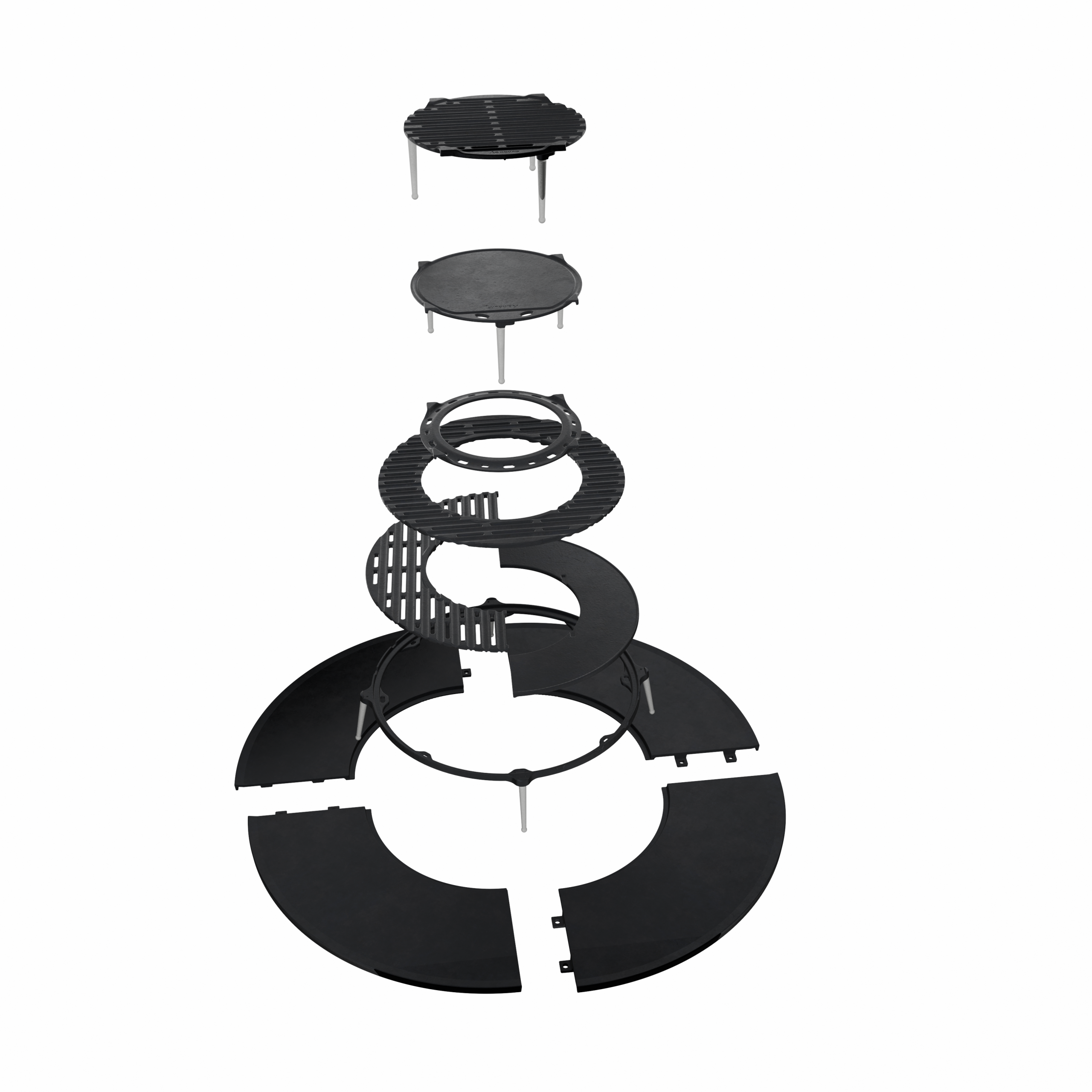 FRAME - Soporte para parrilla de barbacoa - Multiusos para brochetas y accesorios modulares - Imagen 3